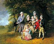 Queen Charlotte with her Children and Brothers Johann Zoffany